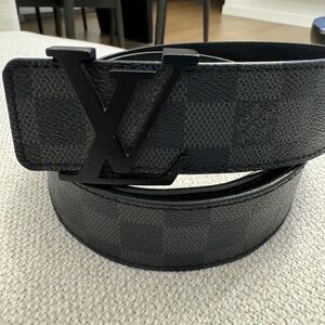 Louis Vuitton Graphite Initial Belt (90/36)
